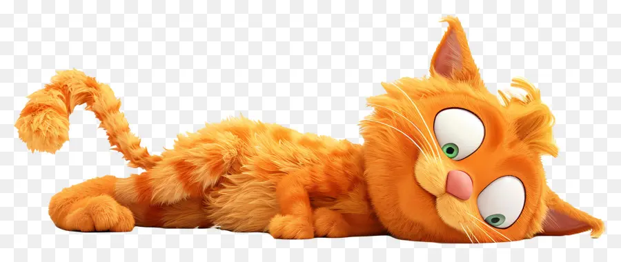 Garfield，Kucing Oranye Tidur PNG