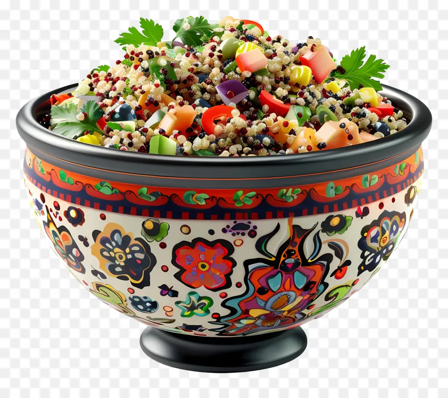 Salad Quinoa，Salad Berwarna Warni PNG