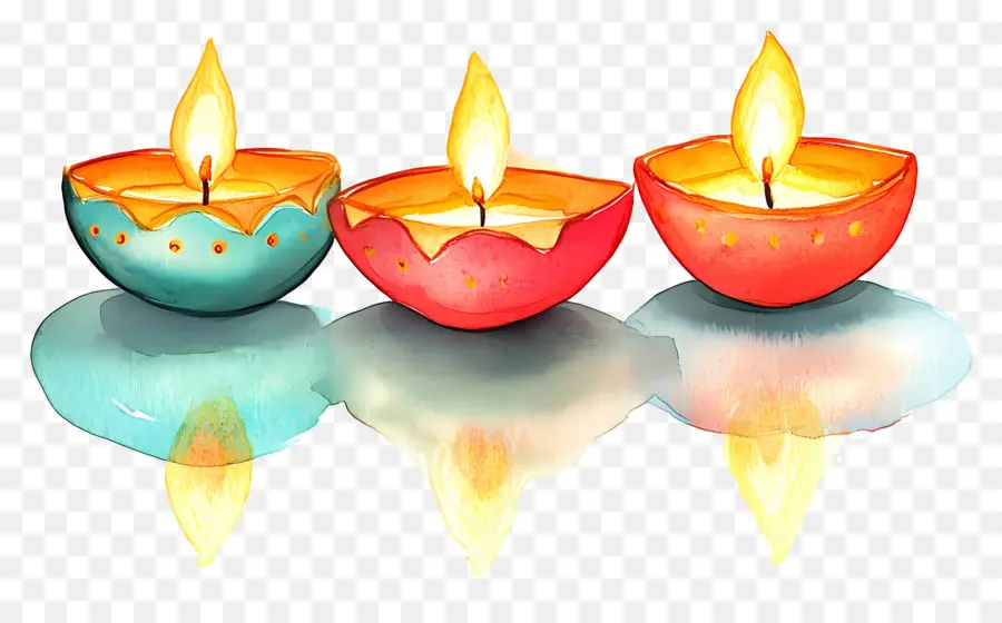 Lampu Minyak Diwali，Lilin PNG