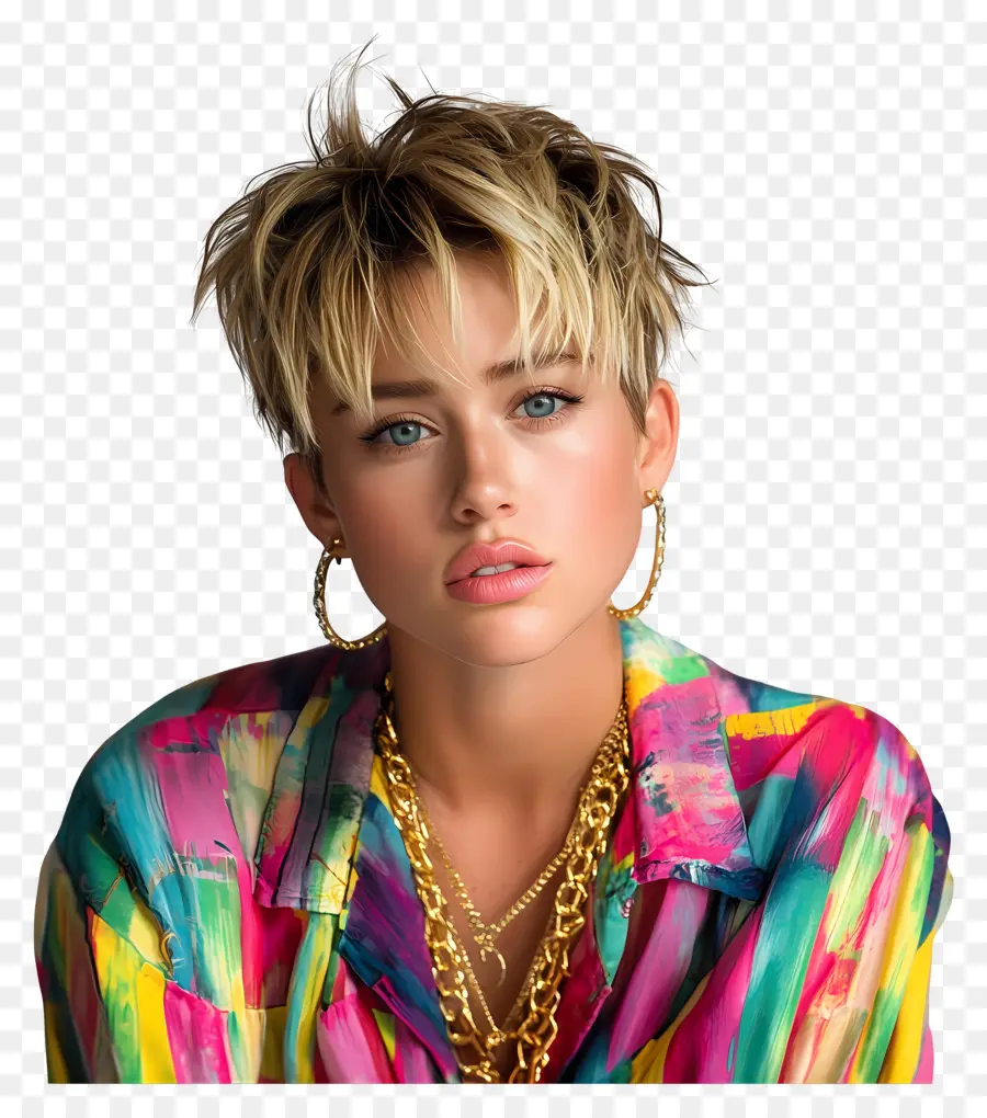 Miley Cyrus，Wanita Mode Berwarna Warni PNG