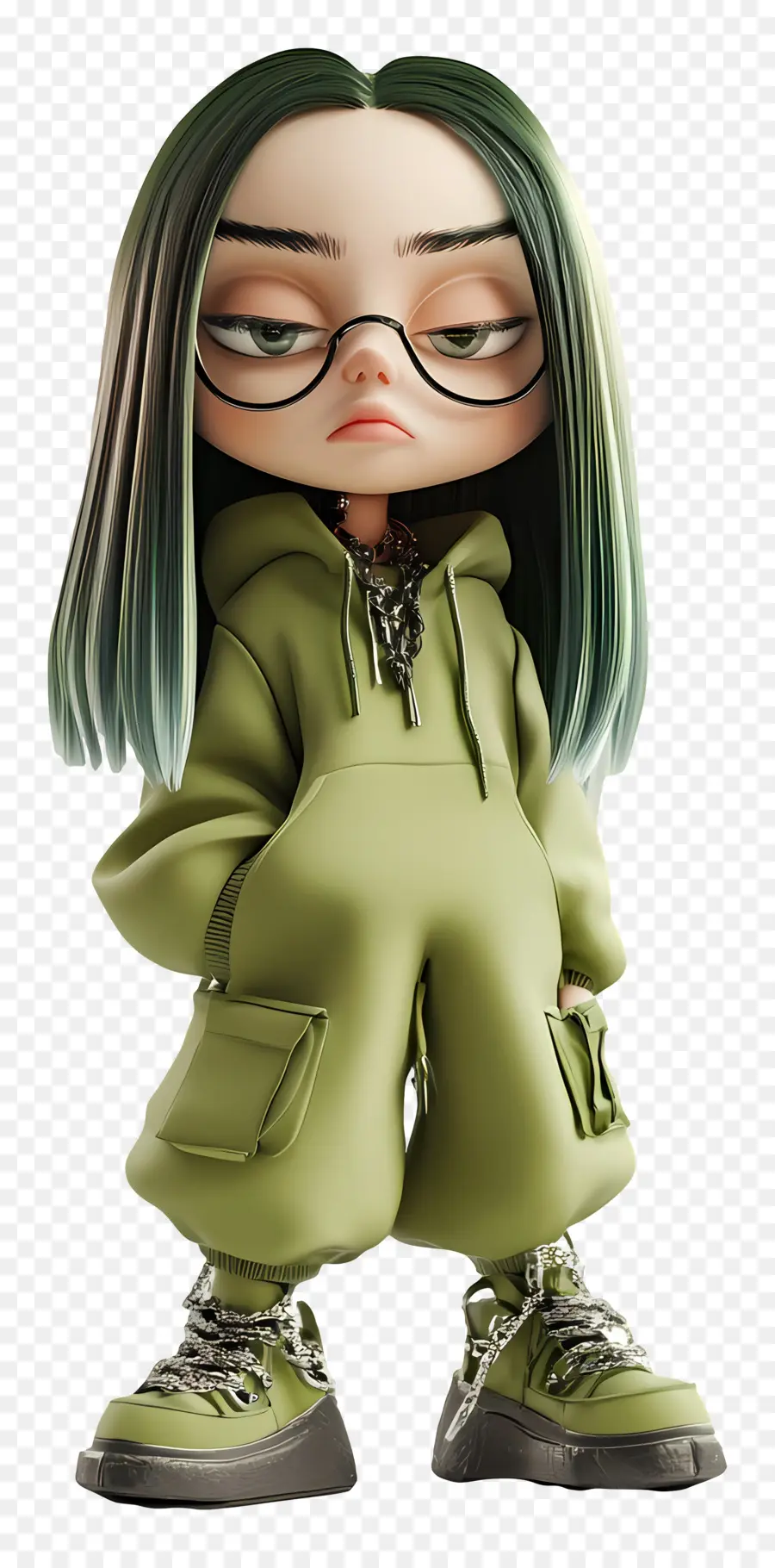 Billie Eilish，Karakter Kartun PNG