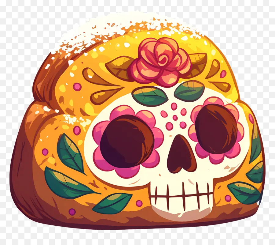 Pan De Muerto，Roti Hias PNG