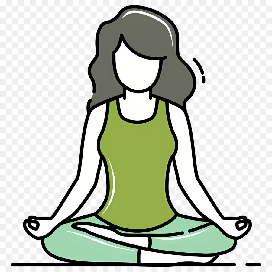 Meditasi，Pose Yoga PNG