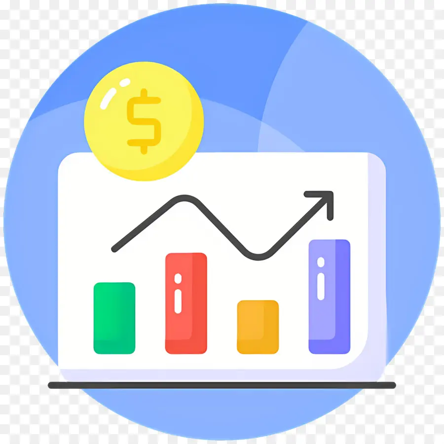 Pasar Saham，Grafik Dengan Dolar PNG