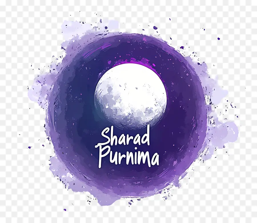 Syarad Purnima，Bulan Ungu PNG