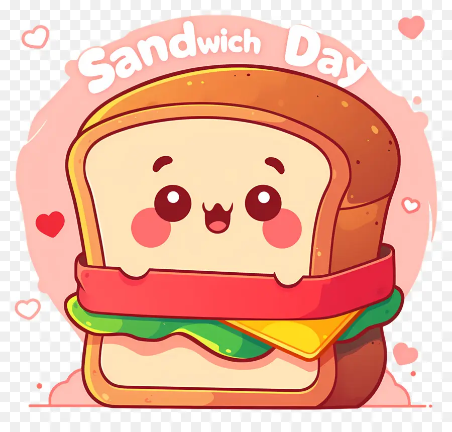 Hari Sandwich Nasional，Sandwich Yang Lucu PNG