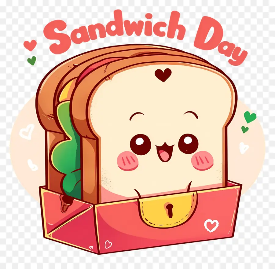 Hari Sandwich Nasional，Sandwich Yang Lucu PNG