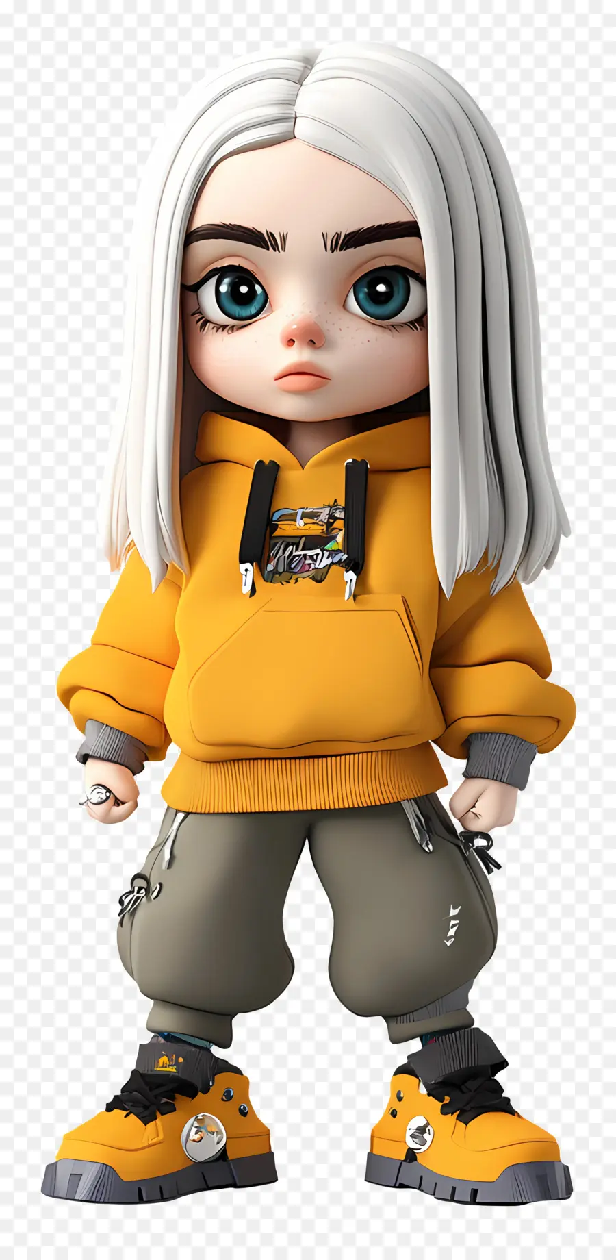 Billie Eilish，Karakter Kartun PNG