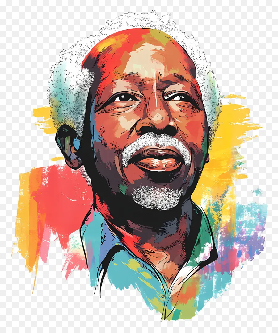 Julius Nyerere，Potret Berwarna Warni PNG