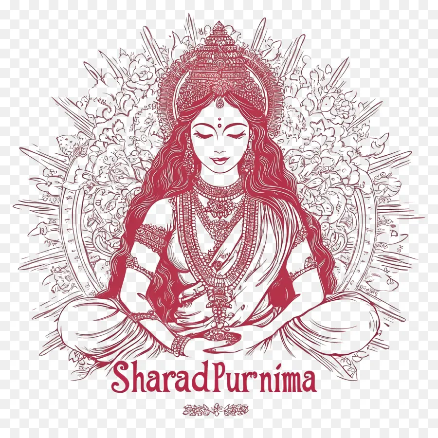 Syarad Purnima，Ilustrasi Sharad Purnima PNG