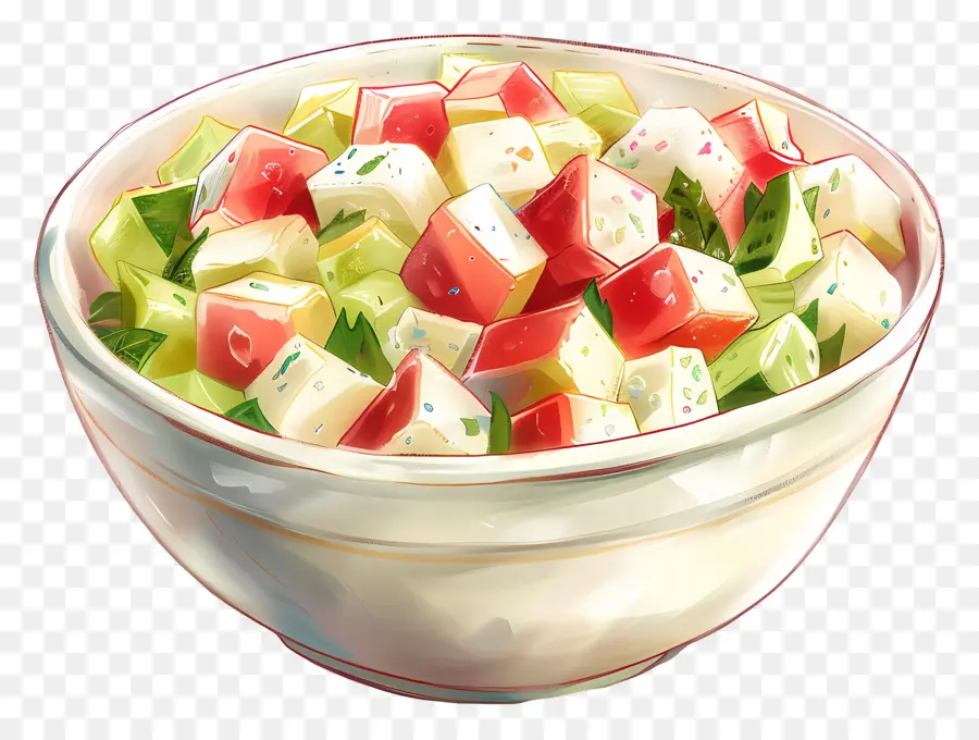 Salad Waldorf，Salad Berwarna Warni PNG