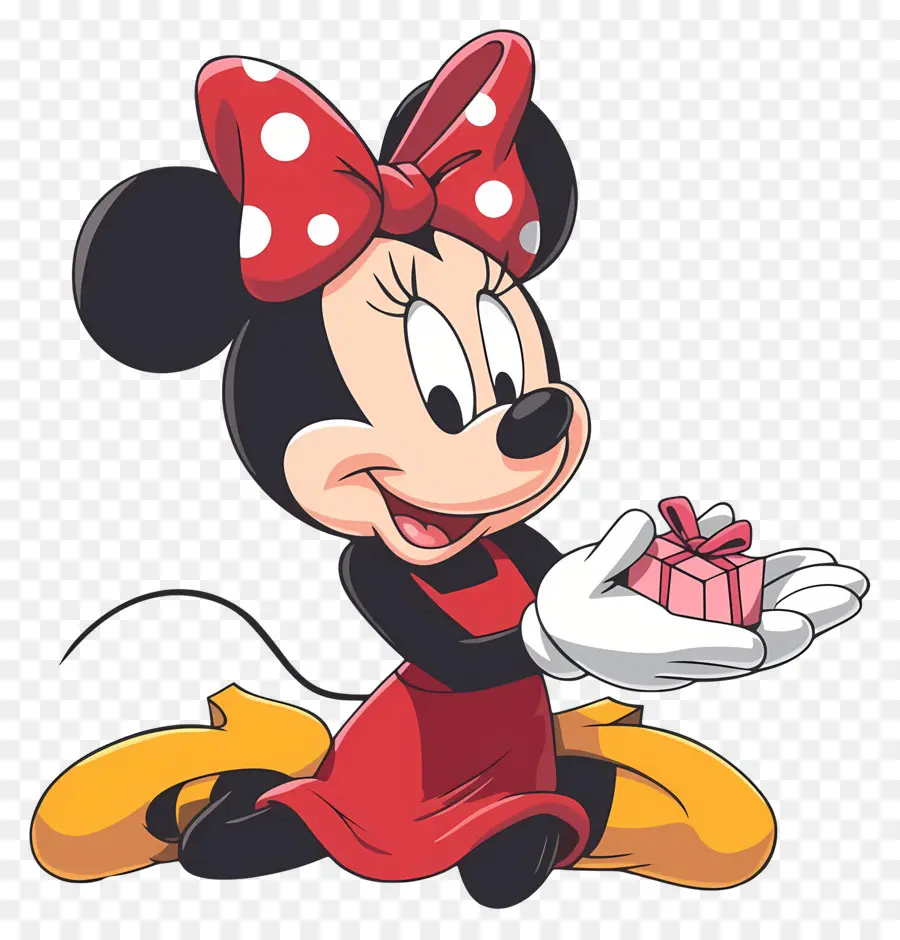 Minnie Tikus，Tikus Kartun Dengan Hadiah PNG