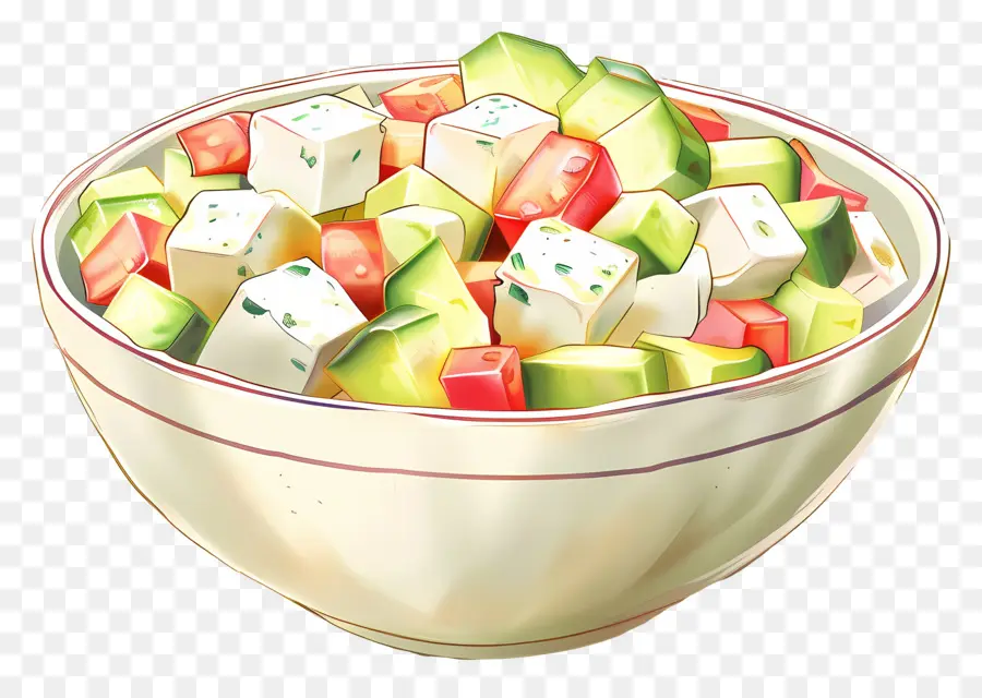 Salad Waldorf，Salad Berwarna Warni PNG