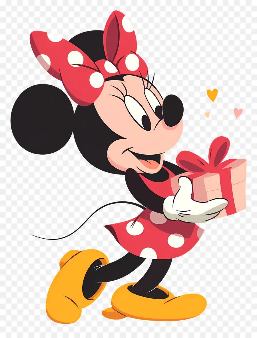 Minnie Tikus，Tikus Kartun Dengan Hadiah PNG