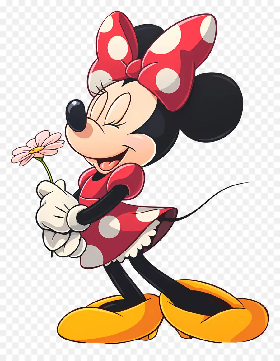 Minnie Tikus，Tikus Kartun Dengan Cupcake PNG