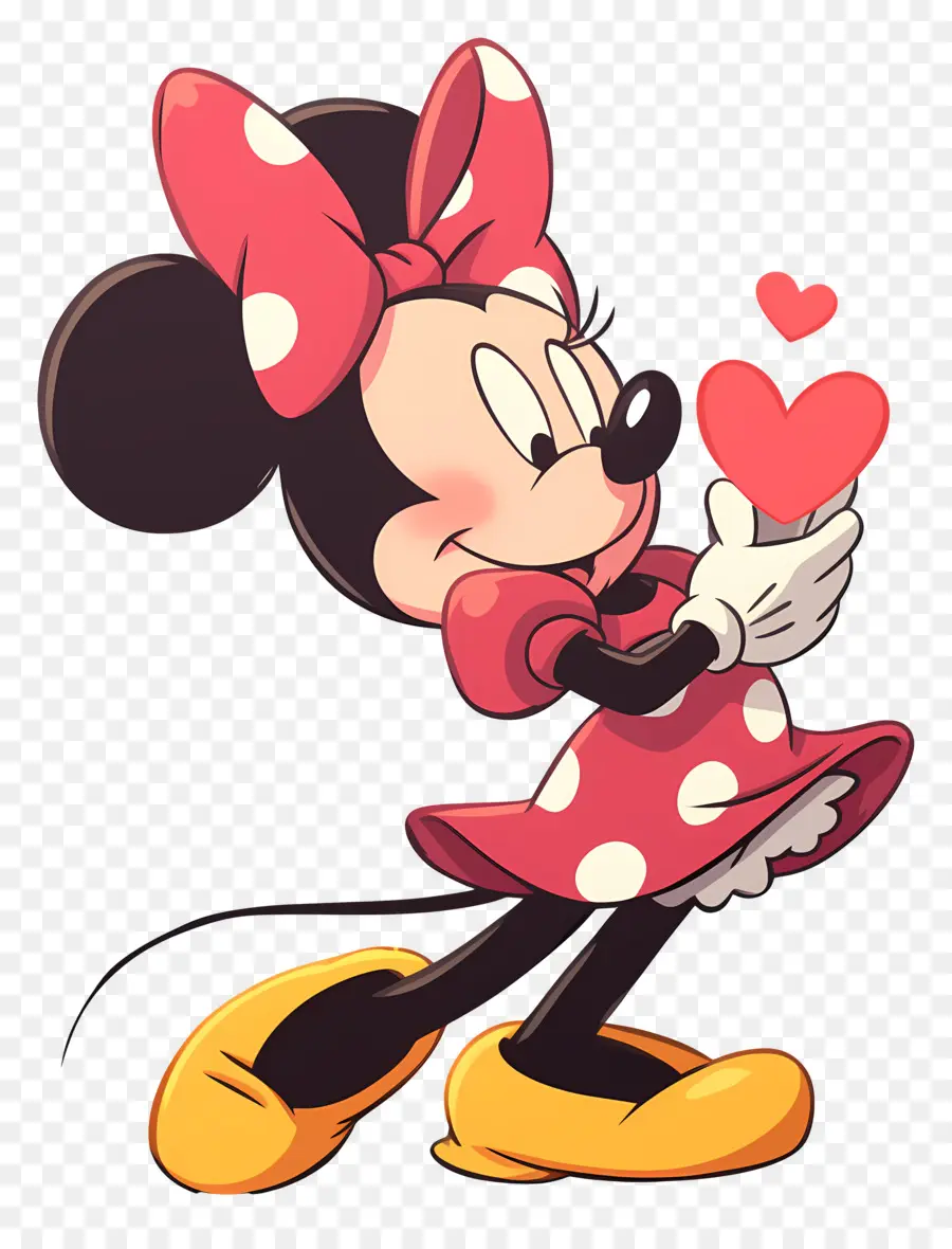 Minnie Tikus，Minnie Mouse Dengan Hadiah PNG