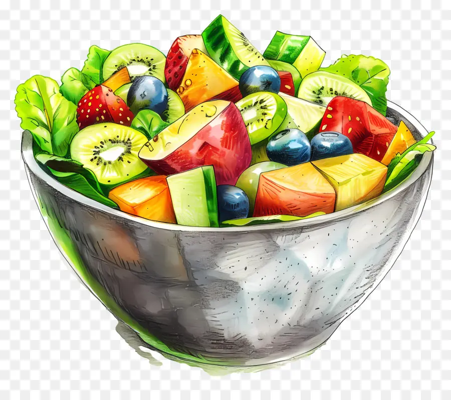 Salad Waldorf，Salad Buah PNG