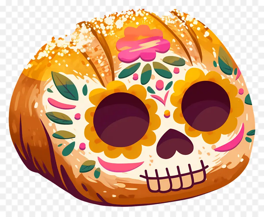 Pan De Muerto，Roti Hias PNG