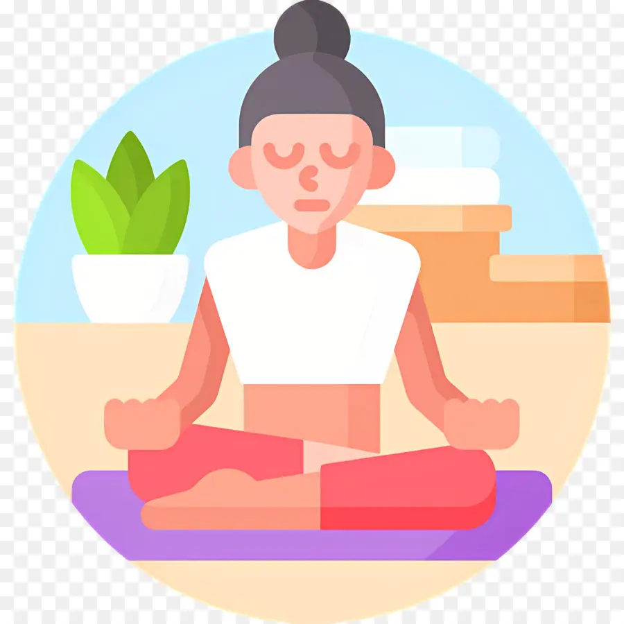 Meditasi，Yoga PNG