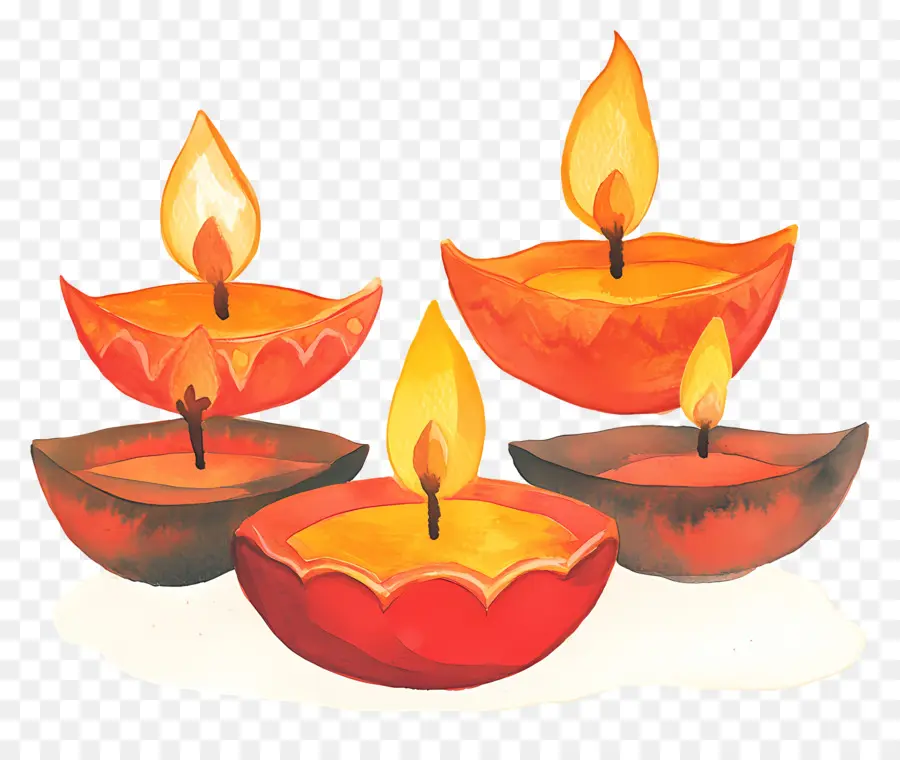 Lampu Minyak Diwali，Lilin PNG