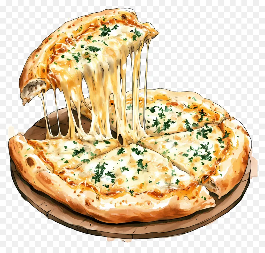 Tarikan Keju，Pizza Keju PNG