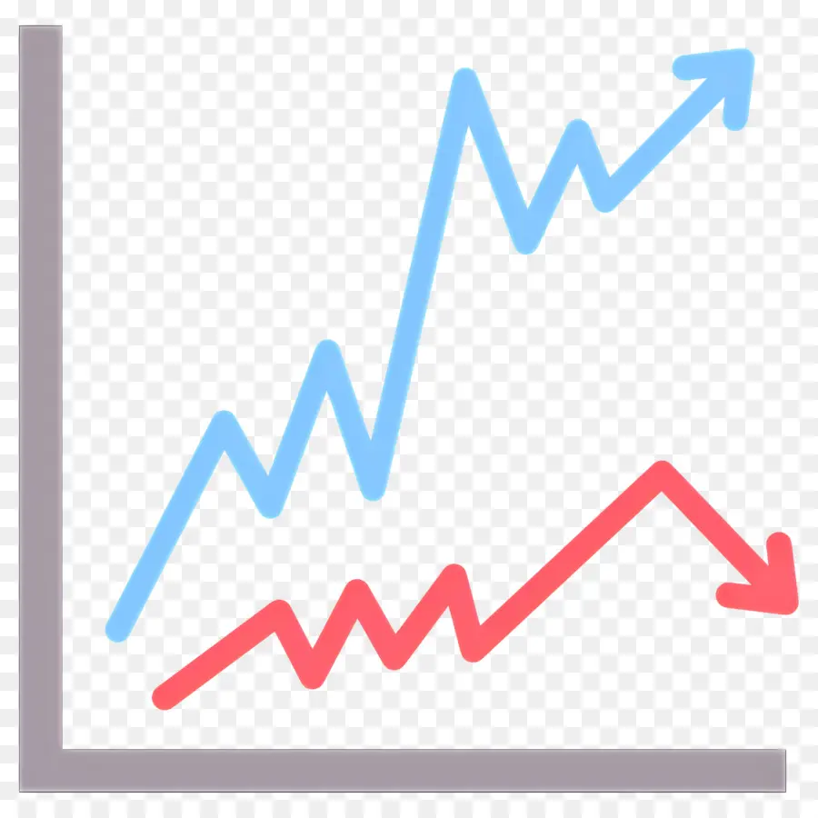 Pasar Saham，Grafik Garis PNG