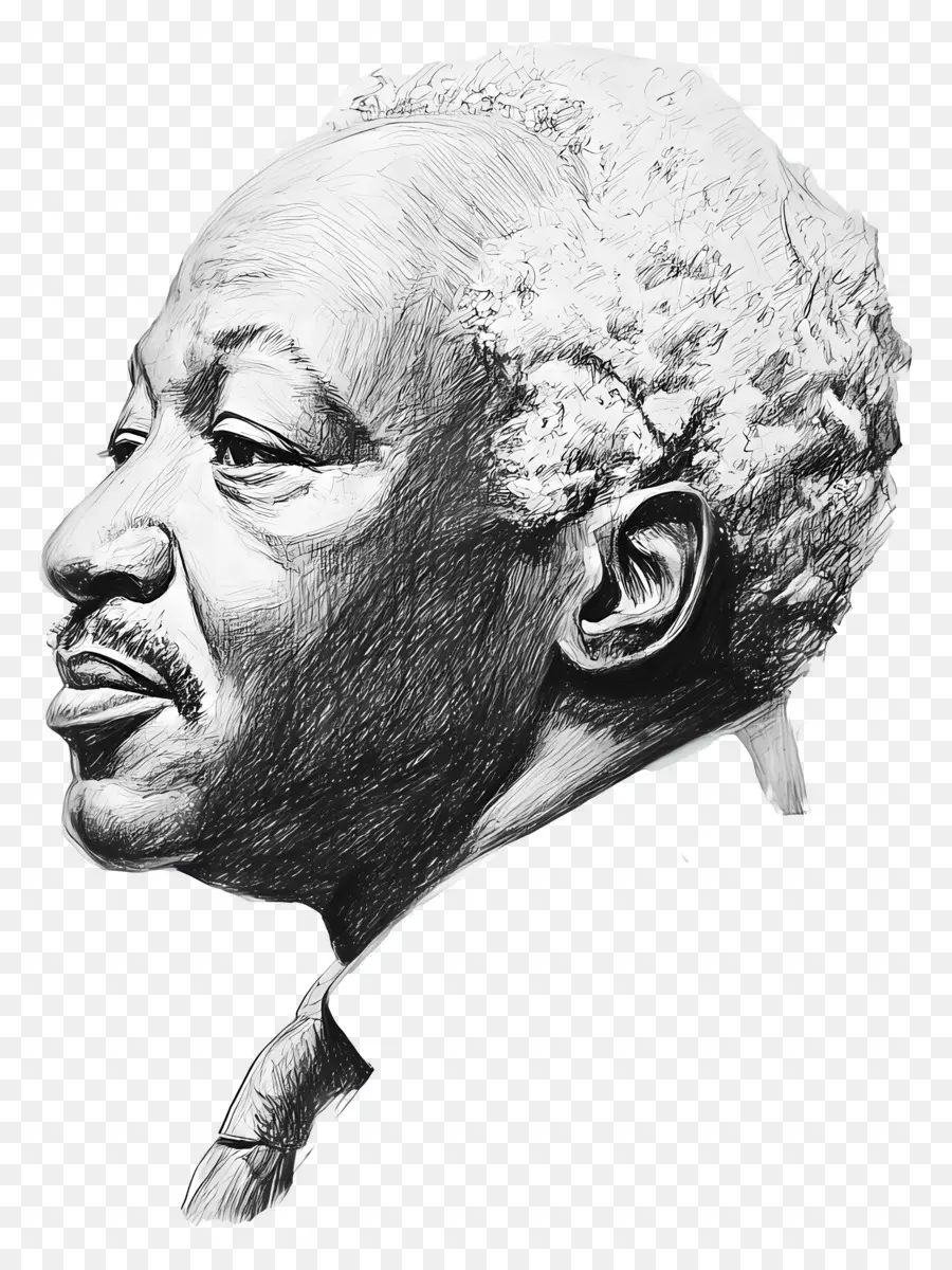 Julius Nyerere，Potret Sketsa PNG