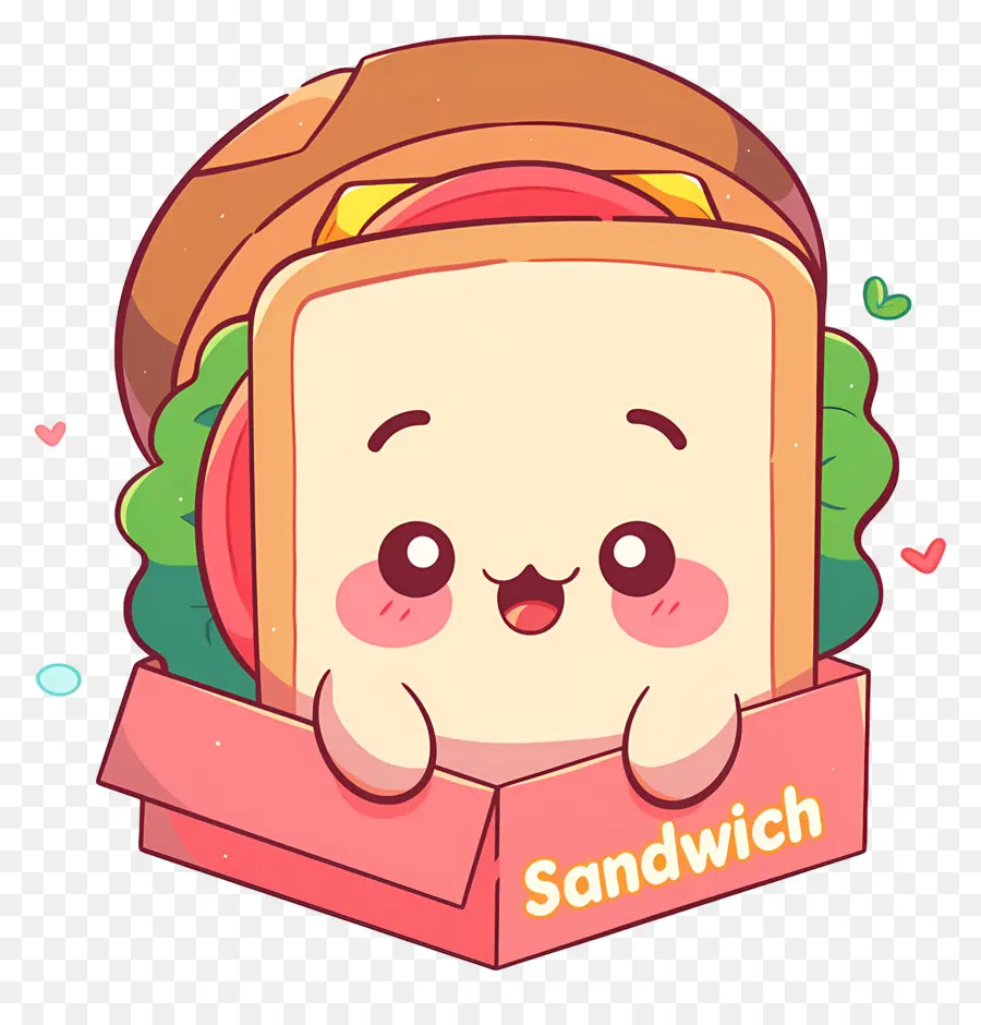 Hari Sandwich Nasional，Sandwich Yang Lucu PNG