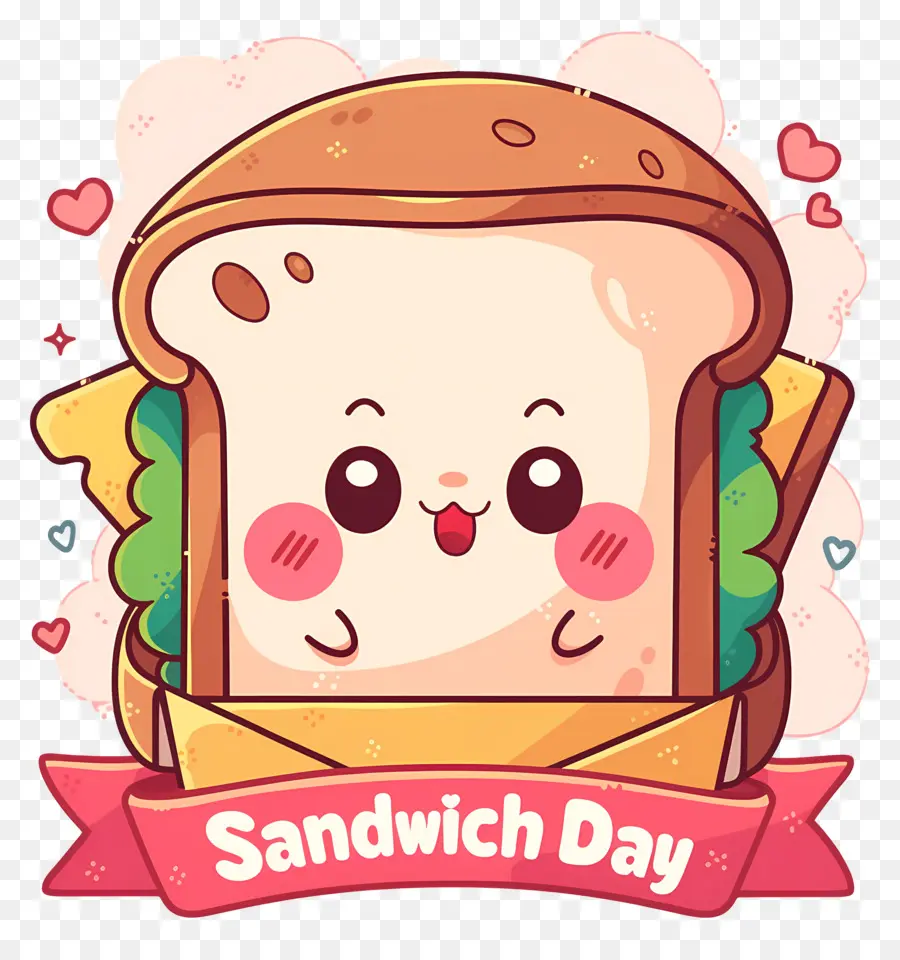 Hari Sandwich Nasional，Sandwich Yang Lucu PNG