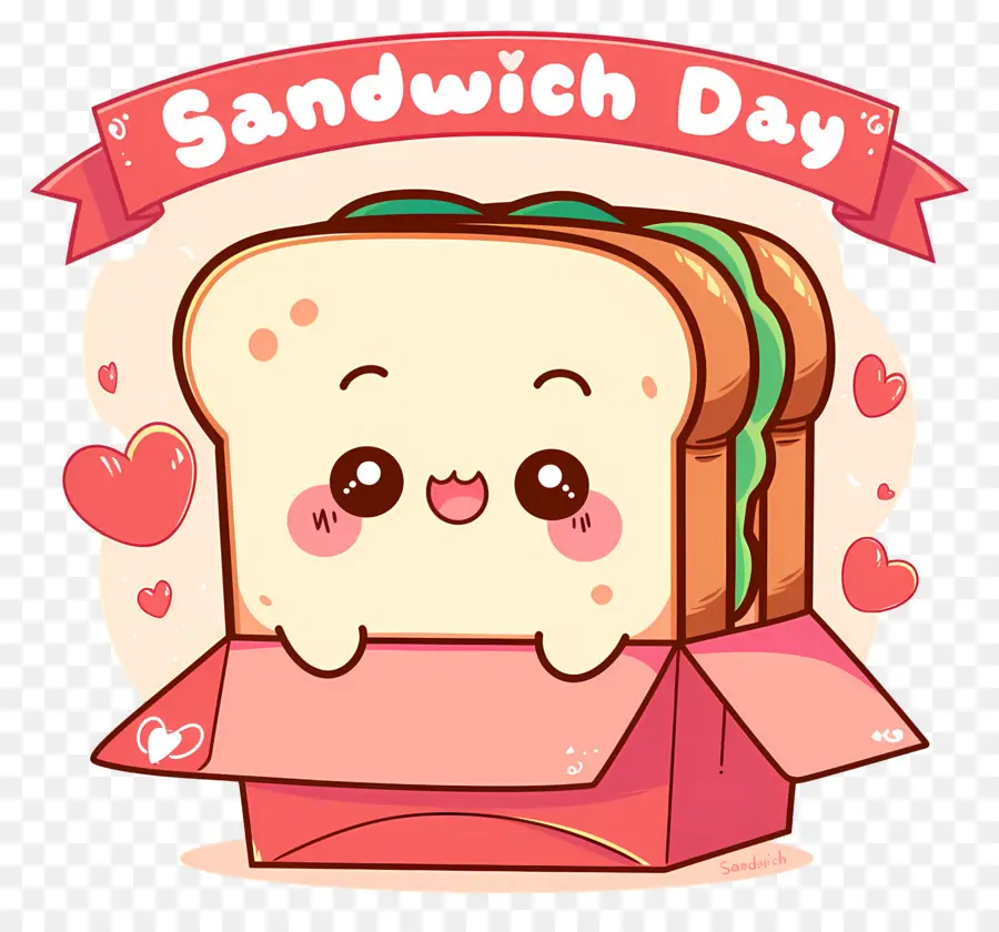 Hari Sandwich Nasional，Sandwich Yang Lucu PNG