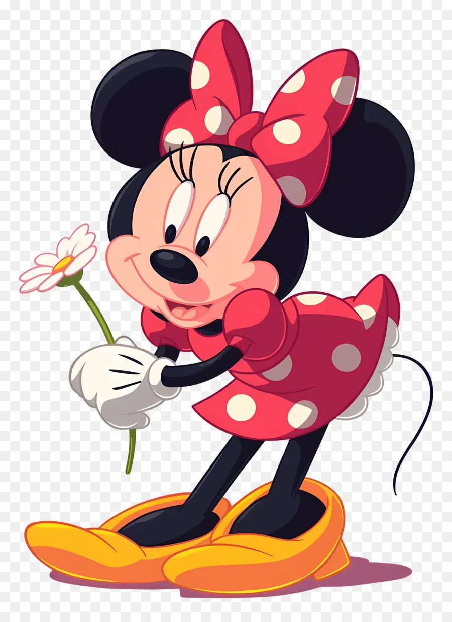 Minnie Tikus，Tikus Kartun Dengan Cupcake PNG