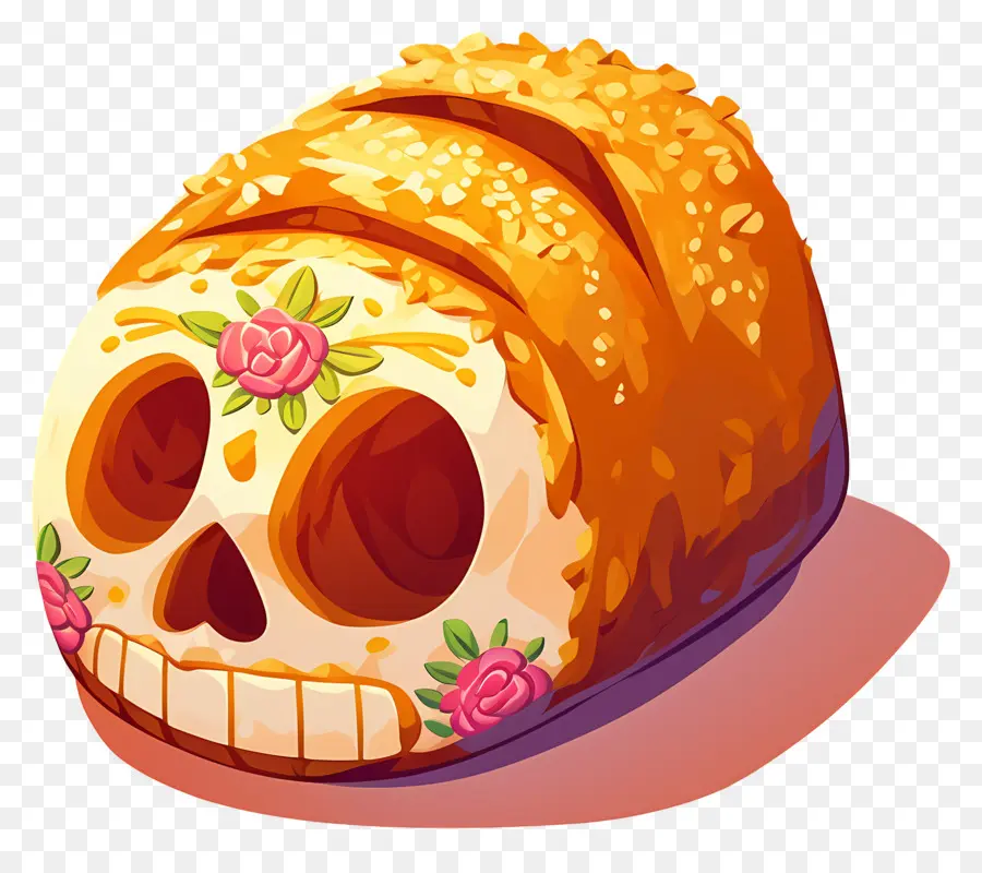 Pan De Muerto，Roti Hias PNG