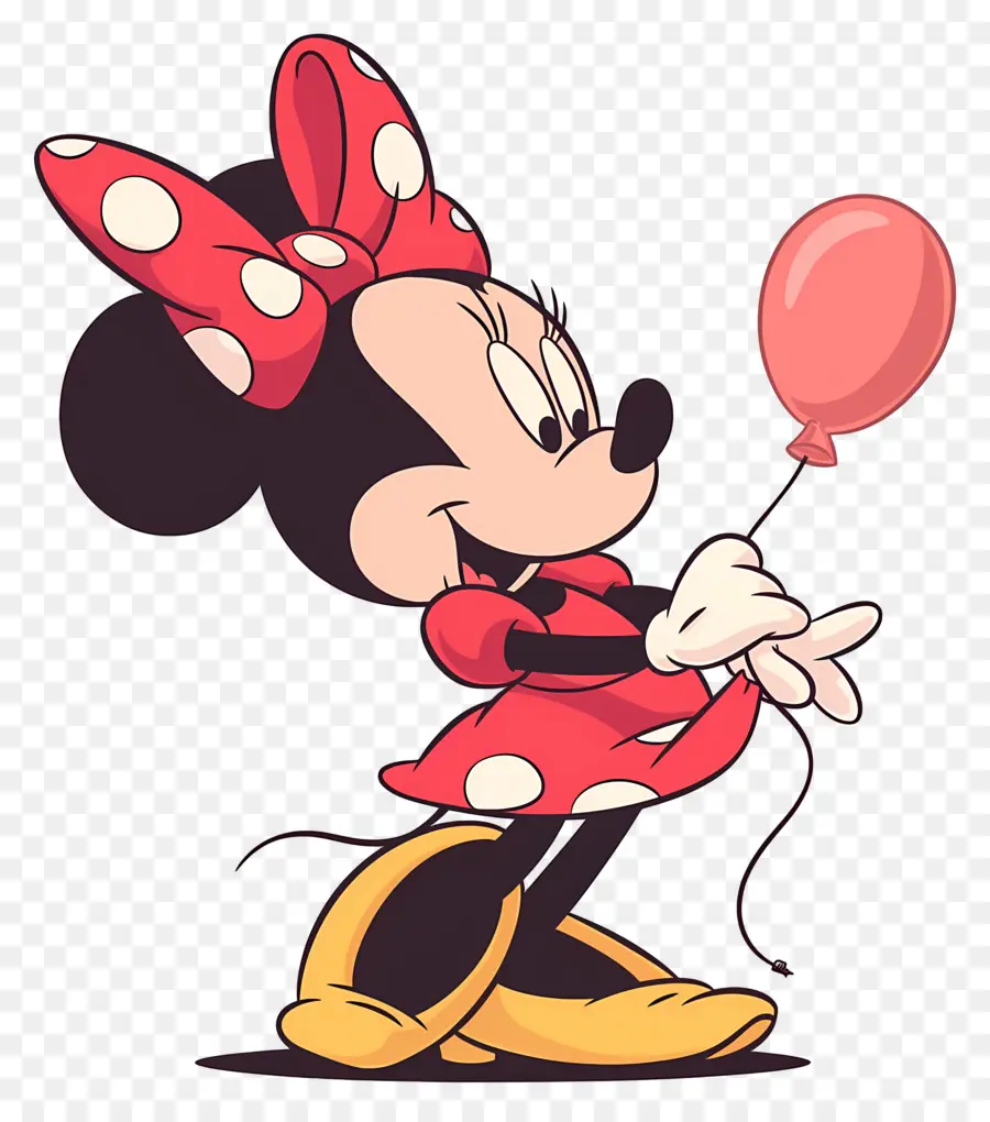 Minnie Tikus，Tikus Kartun Dengan Cupcake PNG