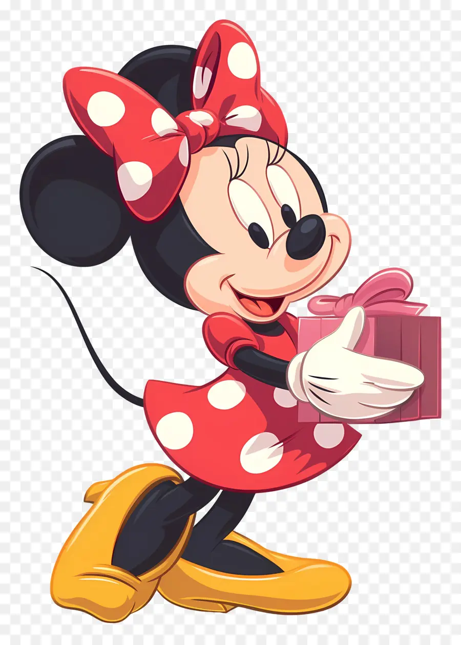 Minnie Tikus，Tikus Kartun Dengan Hadiah PNG