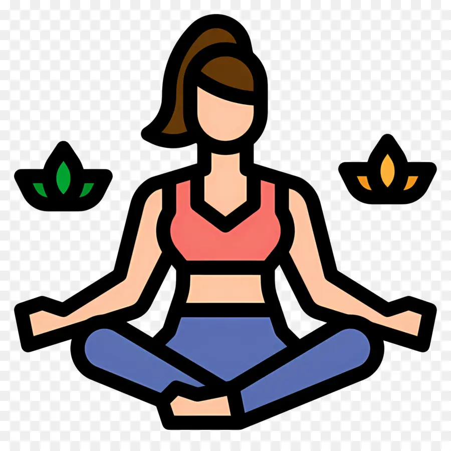 Meditasi，Yoga PNG