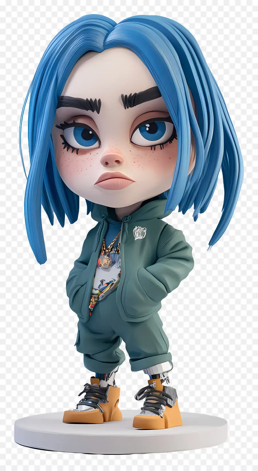 Billie Eilish，Karakter Kartun PNG