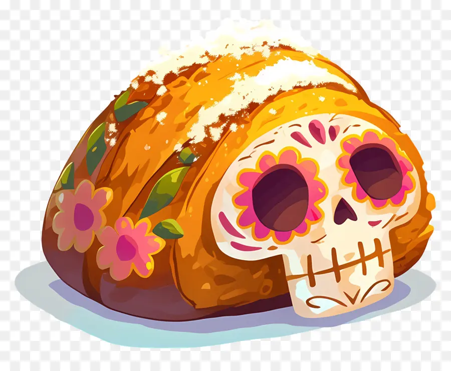 Pan De Muerto，Roti Hias PNG