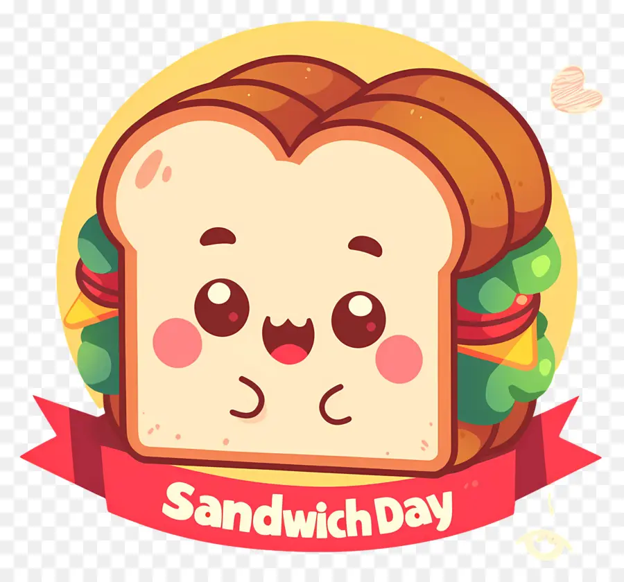 Hari Sandwich Nasional，Sandwich Yang Lucu PNG