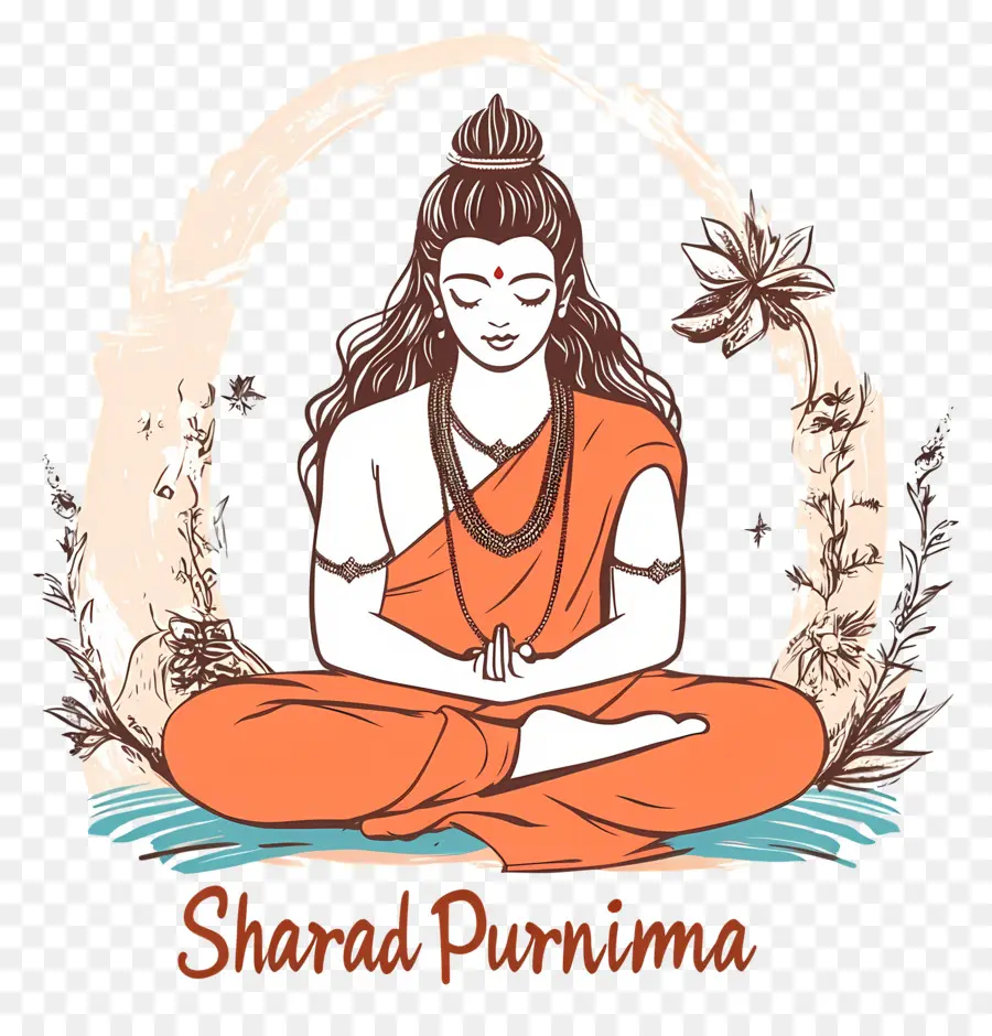 Syarad Purnima，Ilustrasi Sharad Purnima PNG