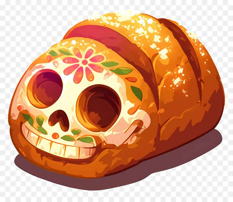 Pan De Muerto，Roti Hias PNG