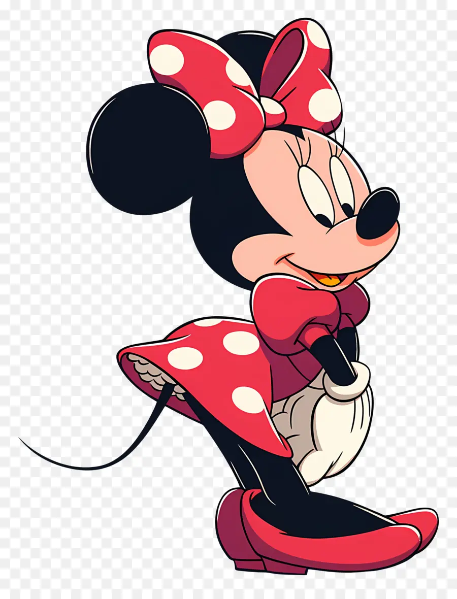 Minnie Tikus，Tikus Kartun Dengan Cupcake PNG