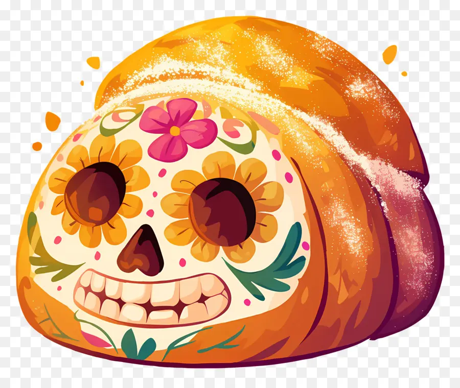 Pan De Muerto，Roti Hias PNG