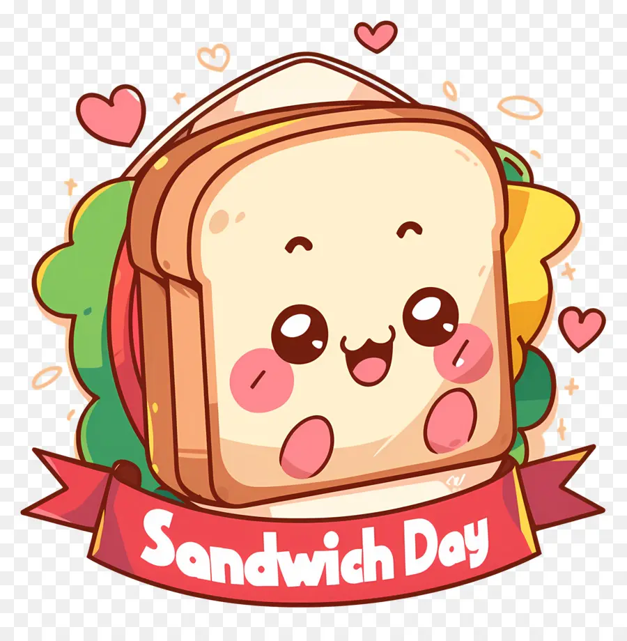 Hari Sandwich Nasional，Sandwich Yang Lucu PNG