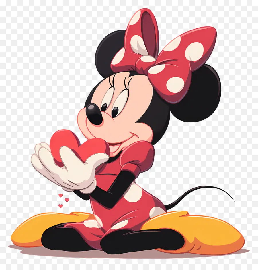 Minnie Tikus，Tikus Kartun Dengan Cupcake PNG