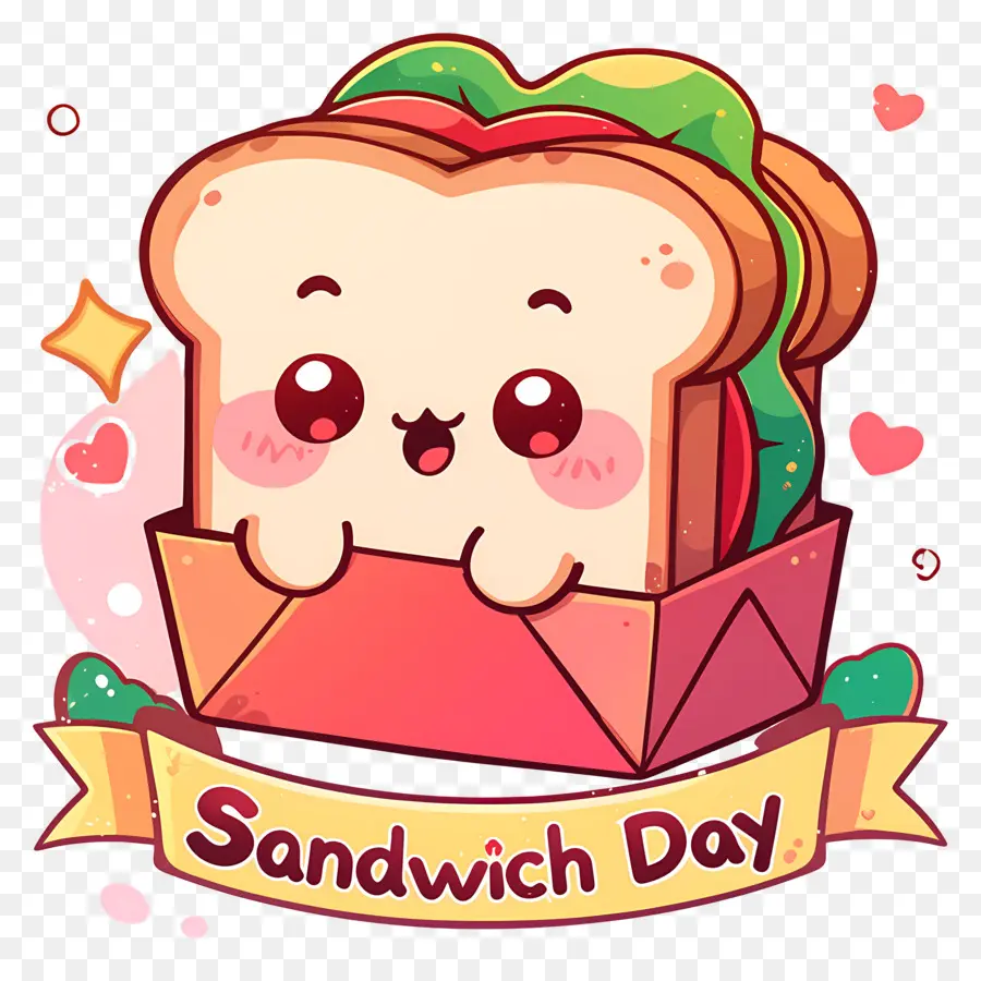 Hari Sandwich Nasional，Sandwich Yang Lucu PNG