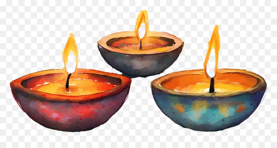 Lampu Minyak Diwali，Lilin PNG