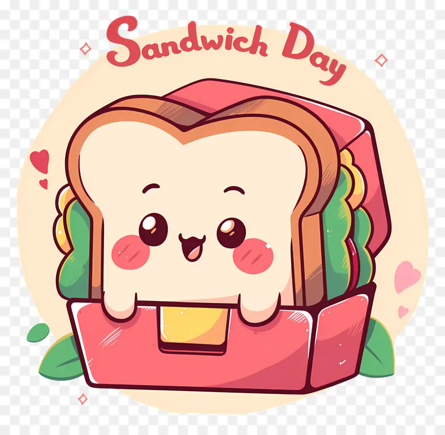 Hari Sandwich Nasional，Sandwich Yang Lucu PNG