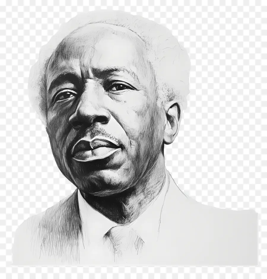 Julius Nyerere，Gambar Pensil Orang Tua PNG