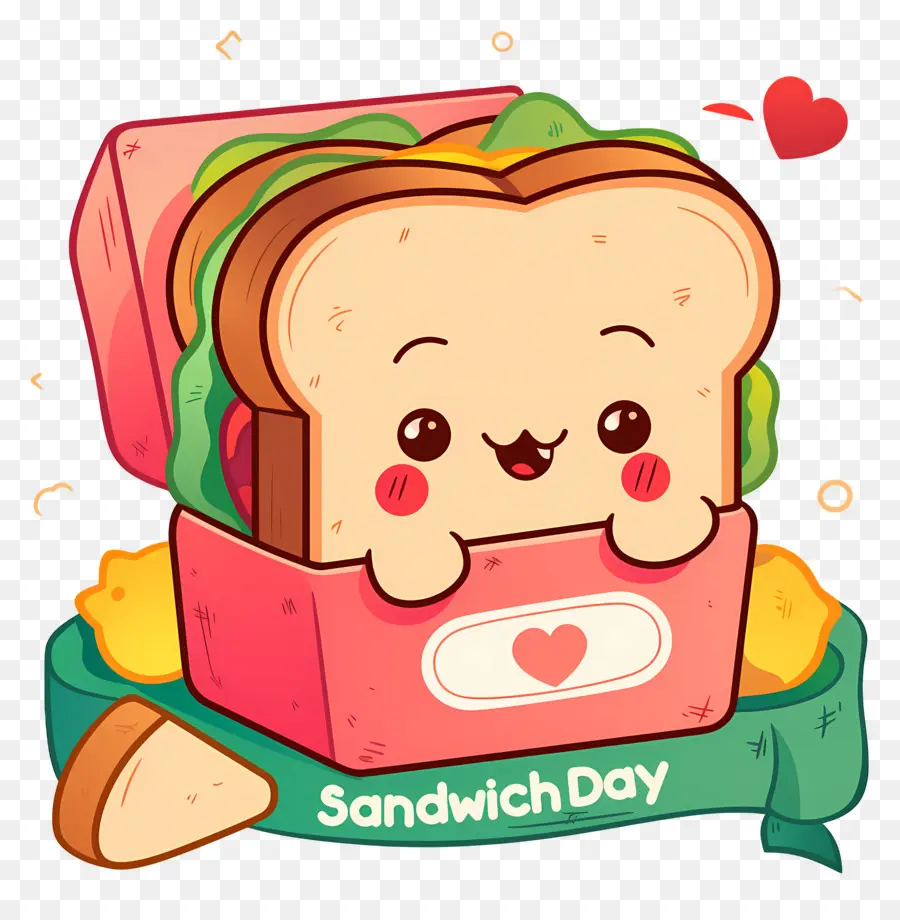 Hari Sandwich Nasional，Sandwich Yang Lucu PNG