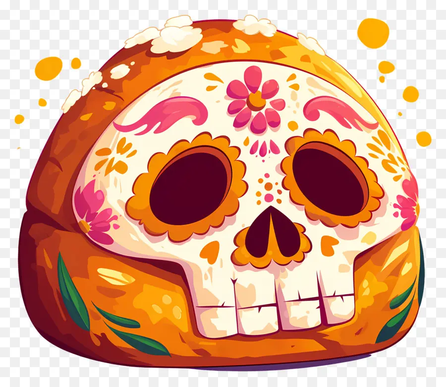 Pan De Muerto，Roti Hias PNG